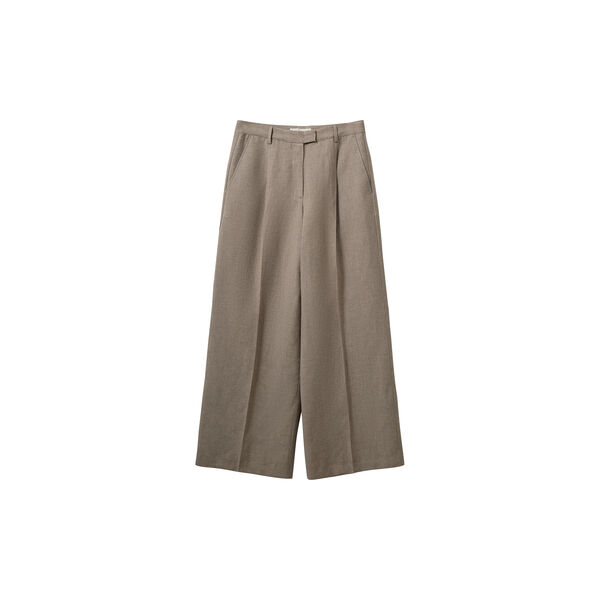 IZRASW LINEN MIX TROUSERS, dark sand, Sofie Schnoor