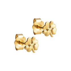 Organic Clover Studs Mini, gold plated, ENAMEL Copenhagen