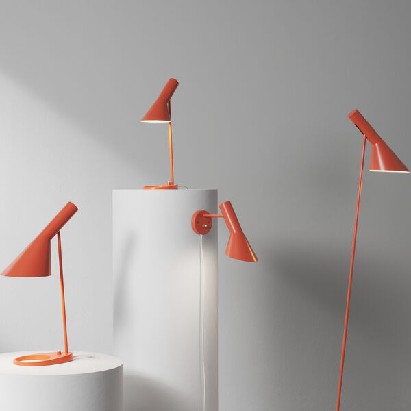 AJ Mini Table Lamp, electric orange, Louis Poulsen