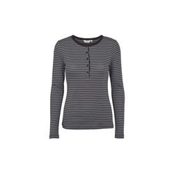 Arense Stripe Granddad, poppy seed/black, Basic Apparel