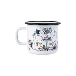 Date Night Enamel Mug, white, Muurla