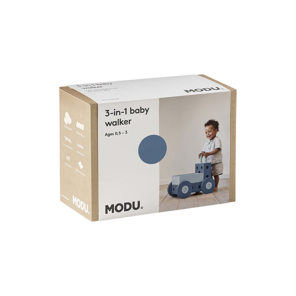 3-in-1 Baby Walker, deep blue/sky blue 3-in-1 Baby Walker, deep blue/sky blue, MODU