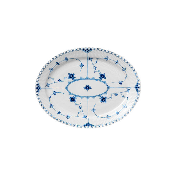 Blue Fluted Full Lace Dish Oval, Royal Copenhagen