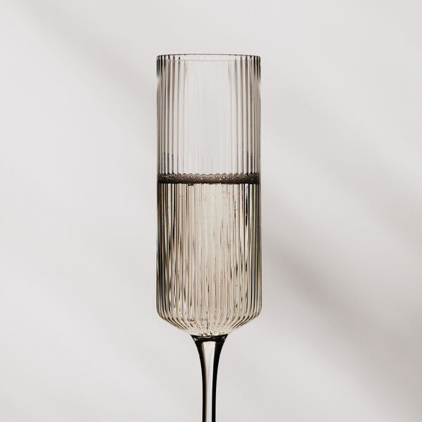 Ripple Champagne Flutes 2 stk., clear, Ferm Living