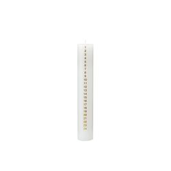 December Candle | H 30 | Gold, Kunstindustrien