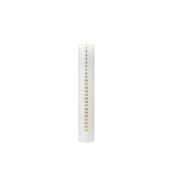 December Candle | H 30 | Gold, Kunstindustrien