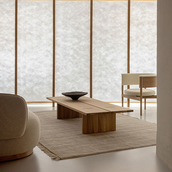 Abyss Bliss gulvt&aelig;ppe, sand, Linie Design