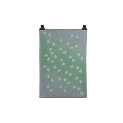 MELVIN Baby Size Throw, turquoise/lavender, Røros Tweed