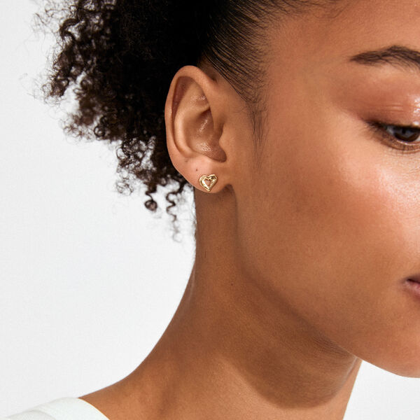 IRIS earrings, gold plated, Pilgrim