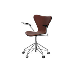 Series 7&trade; 3217 Front Upholstered Office Chair, Grace Chestnut, Fritz Hansen