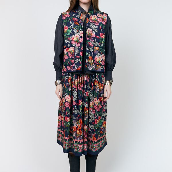 EllaLL Midi Skirt, flower print, Lollys Laundry