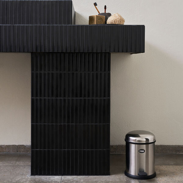 VIPP12 Pedal Bin, stainless steel, Vipp