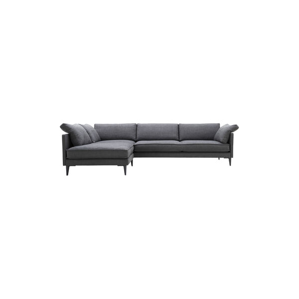 EJ 295 Chaiselong Sofa, dark grey, Fredericia Furniture