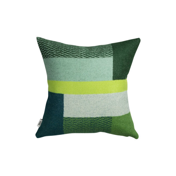 MIKKEL Cushion, green, Røros Tweed