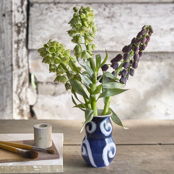 Tulle Vase, blue, Kähler