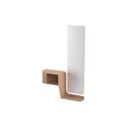 BPS127 Hallway Mirror & Wall Unit , oiled oak, Bernh. Pedersen & Søn