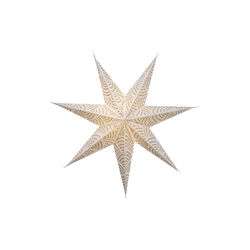 Jupiter Paper Star, gold, Bungalow Denmark
