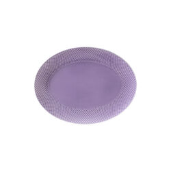 Rhombe Color Oval Serving Dish, purple, Lyngby Porcelæn