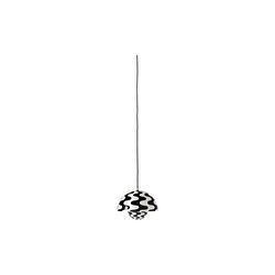 Flowerpot VP1 Pendant, black & white pattern, &Tradition