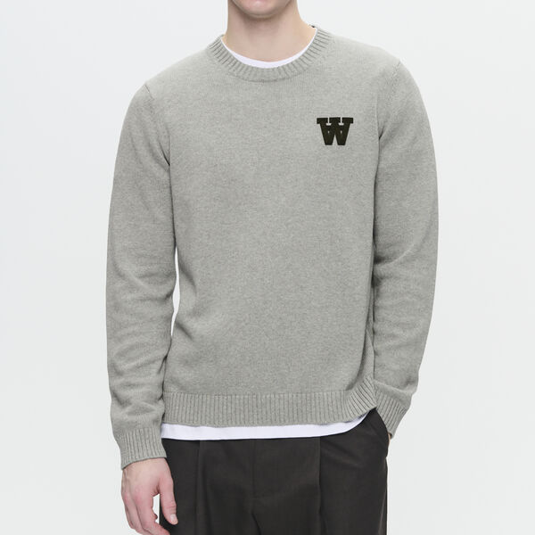 WWTay Pullover, light melange grey WWTay Pullover, light melange grey, Wood Wood