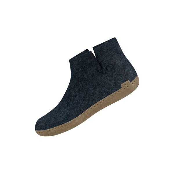 Felt Ankle Shoe, denim, Glerups