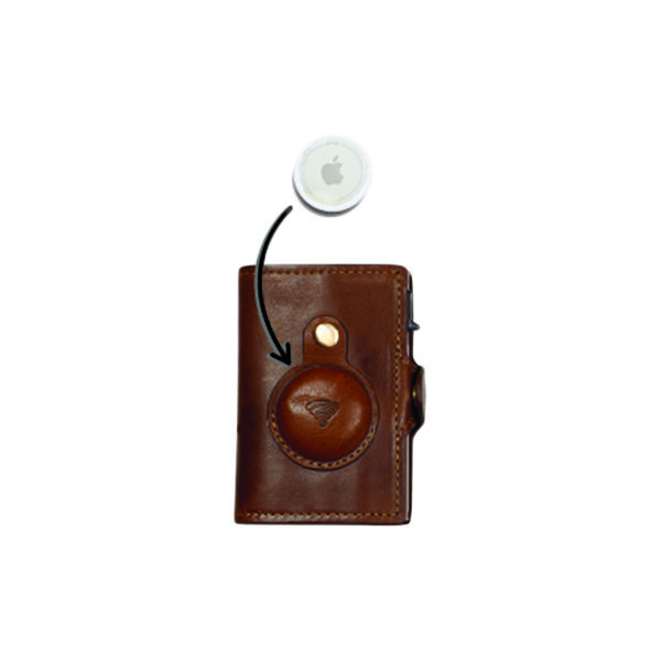 Furbo Cardholder For Air Tag, dark brown, Tony Perotti