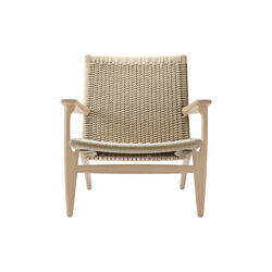 CH25 Lounge Chair, white oiled oak/natural, Carl Hansen & S&oslash;n