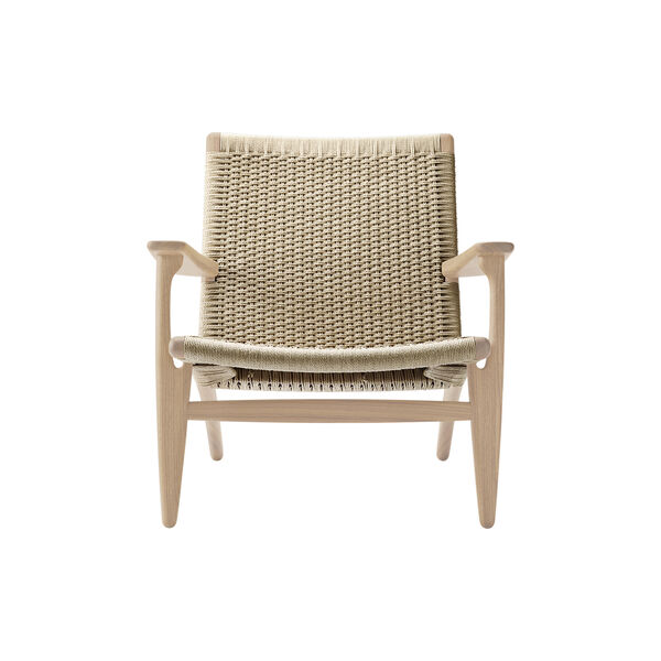 CH25 Lounge Chair, white oiled oak/natural, Carl Hansen & Søn