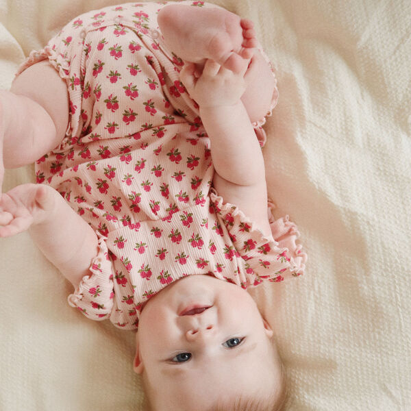 Chleo Frill Romper, rosie rose Chleo Frill Romper, rosie rose, Konges Sløjd