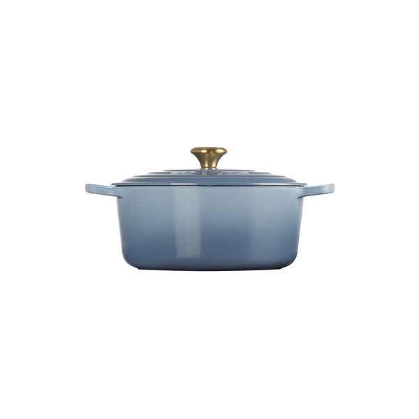 Signature round cast iron pot &Oslash; 28 cm, chambray, Le Creuset