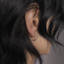Basic Hoops, silver, Maria Black