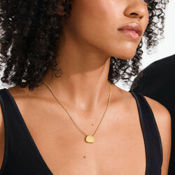 PRESENCE coin necklace, gold plated, Pilgrim