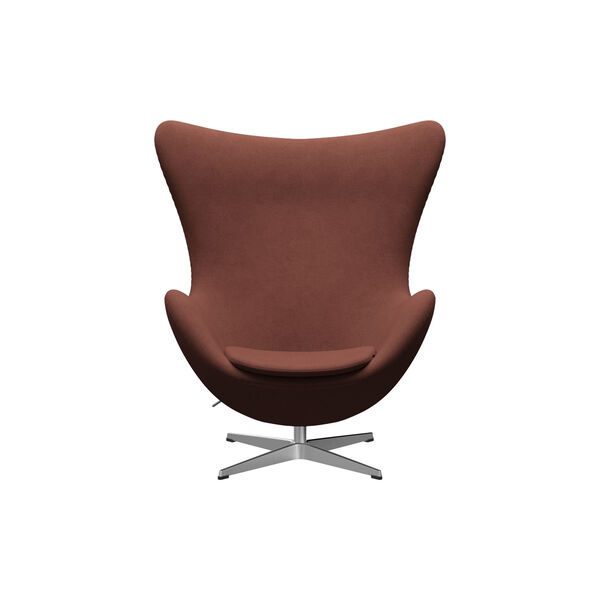 Egg&trade; 3316 Lounge Chair, Christianshavn 1133 orange/satin brushed aluminium, Fritz Hansen