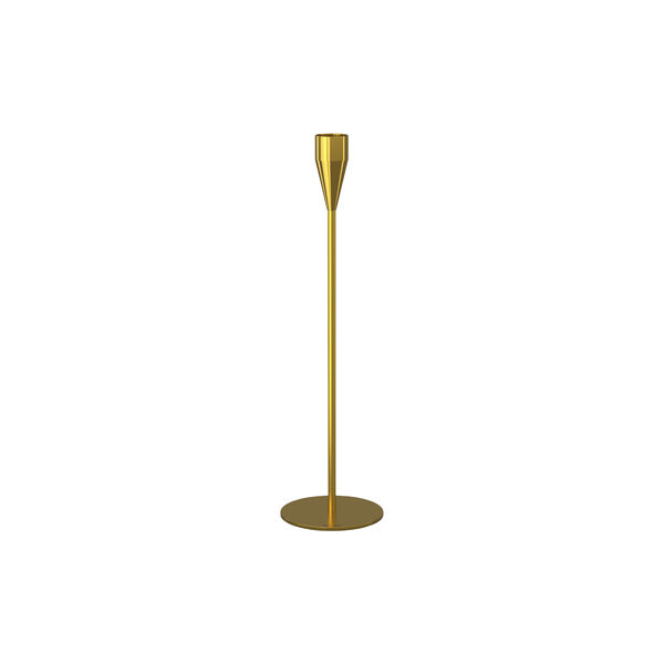 Jupiter candle holder 29 cm, brass, Piet Hein