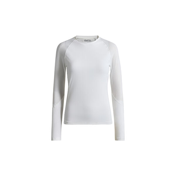 Ability Performance long-sleeved blouse, crystal white, Cartel Copenhagen