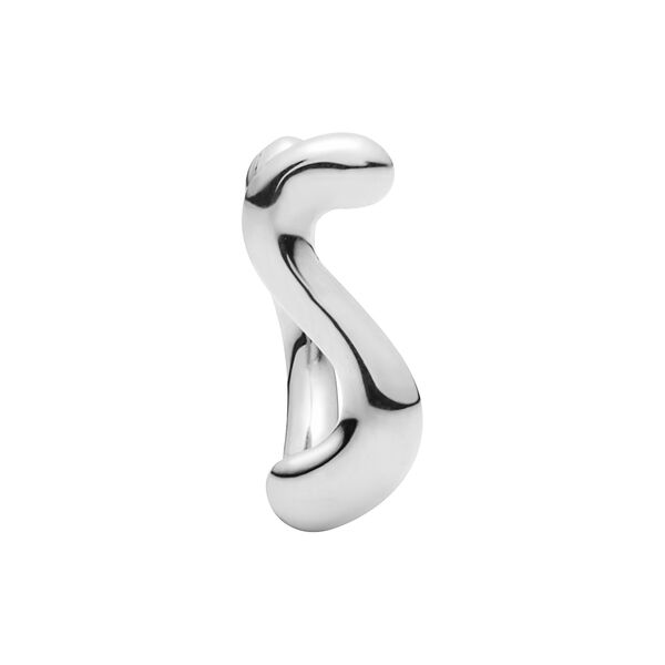 Lotus Huggie, silver Lotus Huggie, silver, Maria Black