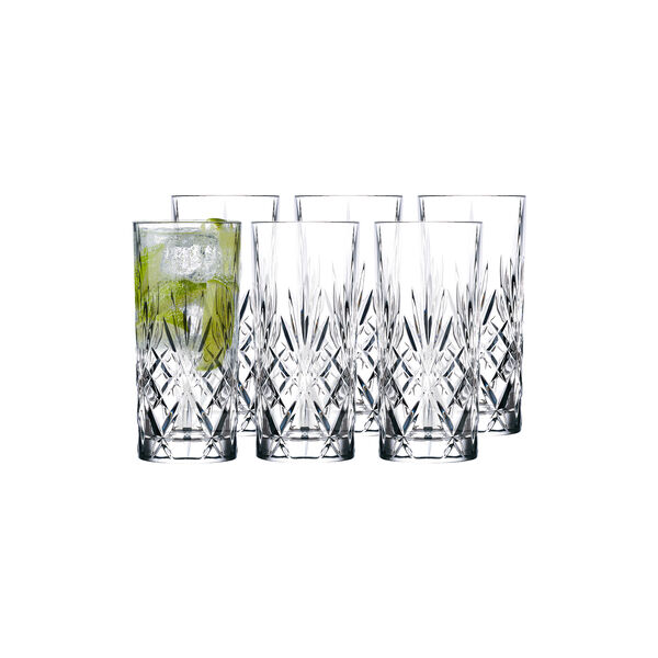 Melodia Highball 6 pcs Melodia Highball 6 pcs, Lyngby Glas