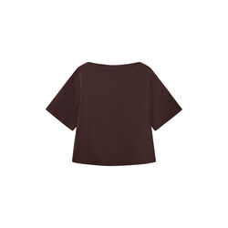 TEASW BOATNECK T-SHIRT, dark brown, Sofie Schnoor