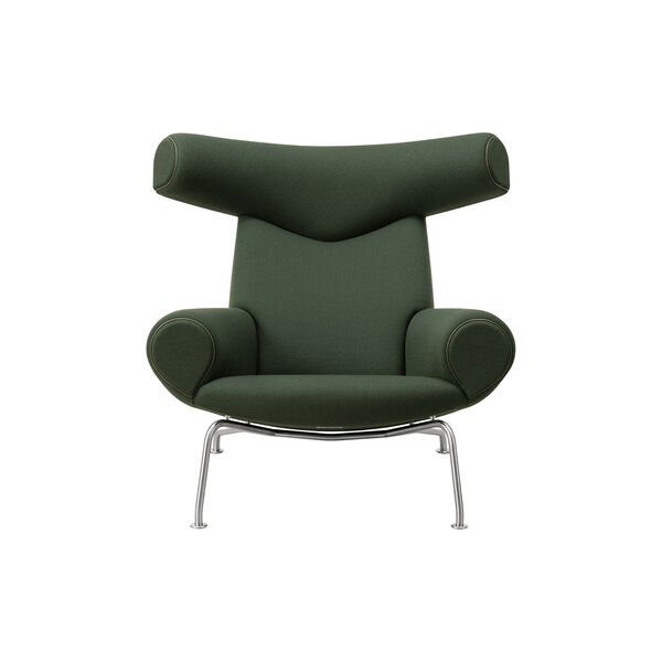 Wegner Ox Chair | Olive | Lounge Chair + Ottoman, Fredericia Furniture