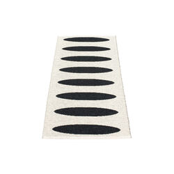 Ella Plastic Rug, black/vanilla, Pappelina
