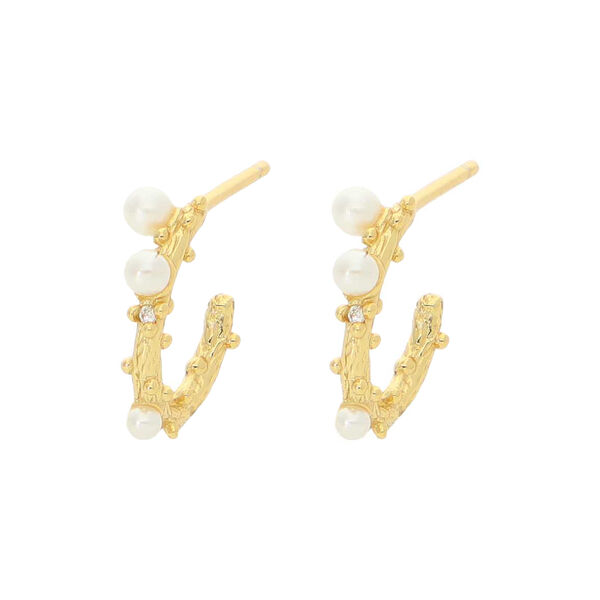 Gloria Small Earrings, pearl, Nuni Copenhagen