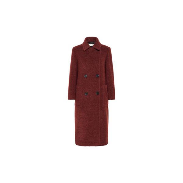 YumIW DB Coat, syrah melange YumIW DB Coat, syrah melange, InWear