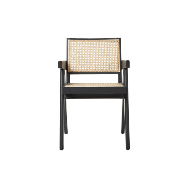Sissi Armrest Chair, black/light beige, Westwing Collection