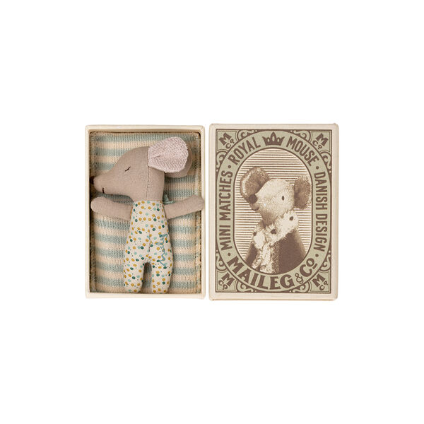 Sleepy/Wakey Baby Mouse in Matchbox Sleepy/Wakey Baby Mouse in Matchbox, Maileg