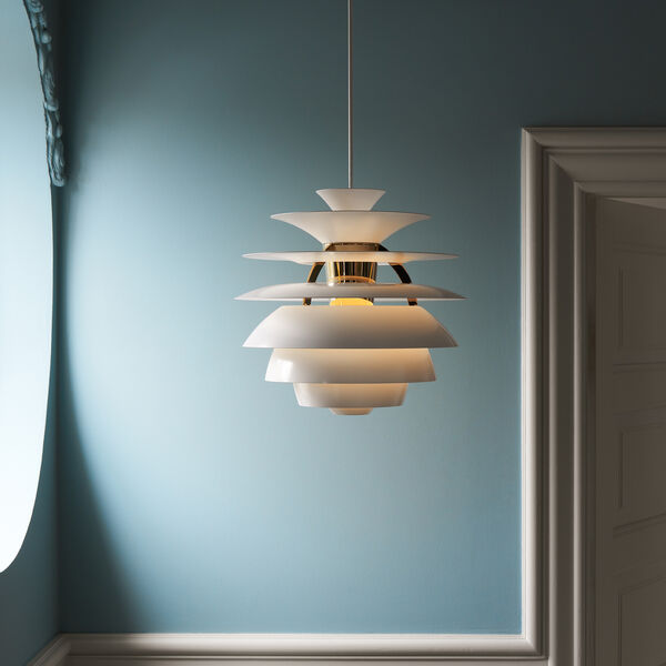 PH Snowball, soft white/brass metallised PH Snowball, soft white/brass metallised, Louis Poulsen