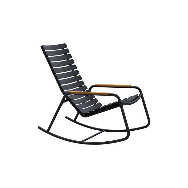 ReCLIPS Bamboo Rocking Chair, black, HOUE
