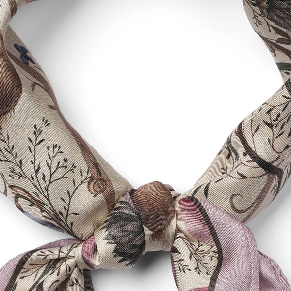 5142PBOScarf, small, champagne, PBO