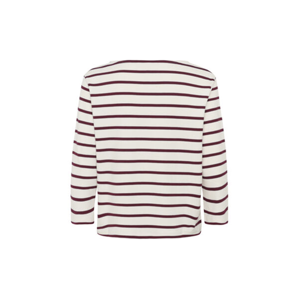 NelaPW T-shirt, tawny port stripe NelaPW T-shirt, tawny port stripe, Part Two