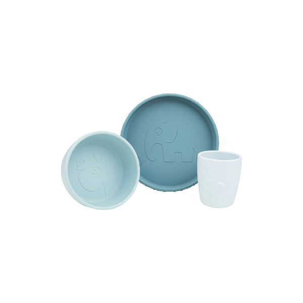 Deer Friends Stick&Stay Dinner Set, blue Deer Friends Stick&Stay Dinner Set, blue, Done by Deer
