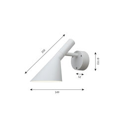 AJ 50 Wall Lamp, white, Louis Poulsen